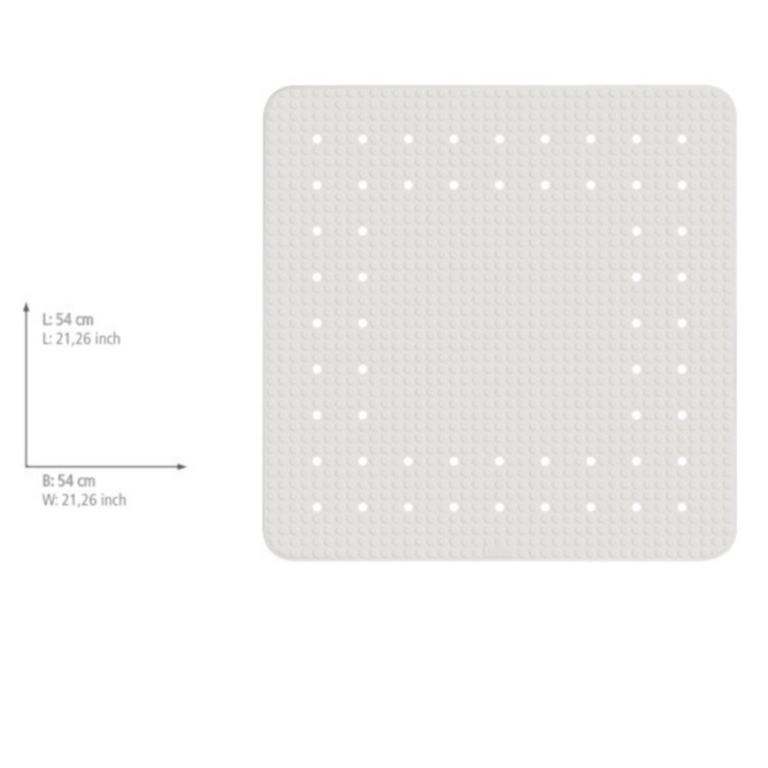 WENKO 23135100-Tapis de douche MIRASOL 54 x 54 cm blanc