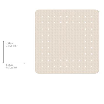 WENKO 23139100-Tapis MIRASOL 54x54 cm beige