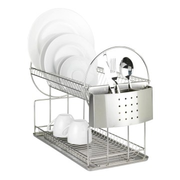 WENKO 2329100 - Égouttoir à vaisselle DUO 21x33 cm inox/argenté