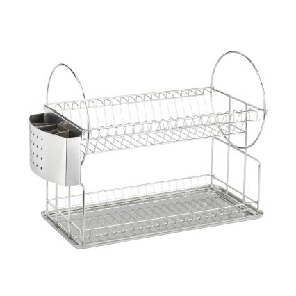 WENKO 2329100 - Égouttoir à vaisselle DUO 21x33 cm inox/argenté