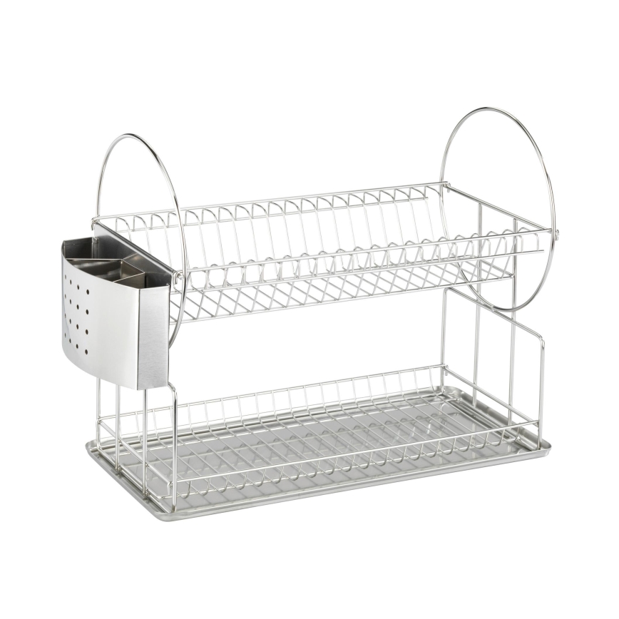 WENKO 2329100 - Égouttoir à vaisselle DUO 21x33 cm inox/argenté