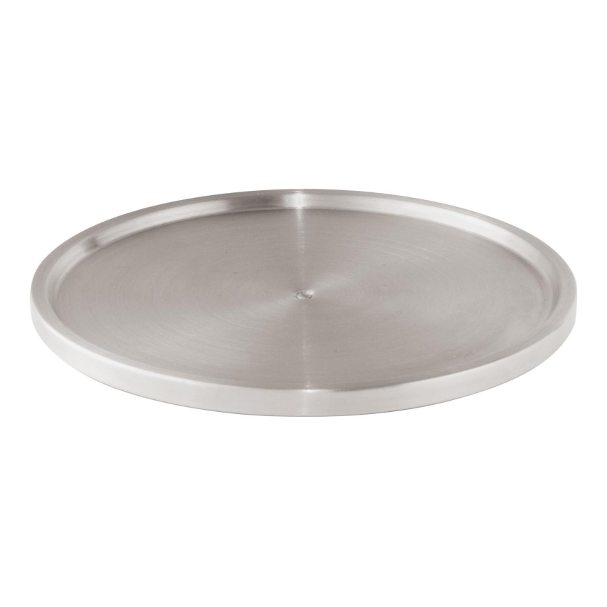 WENKO 2334100 - Plateau en acier inoxydable 26,5x1,5 cm inox/argenté