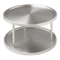 WENKO 2335100 - Plateau tournant pour placard 26,5x15,5 cm inox/argenté