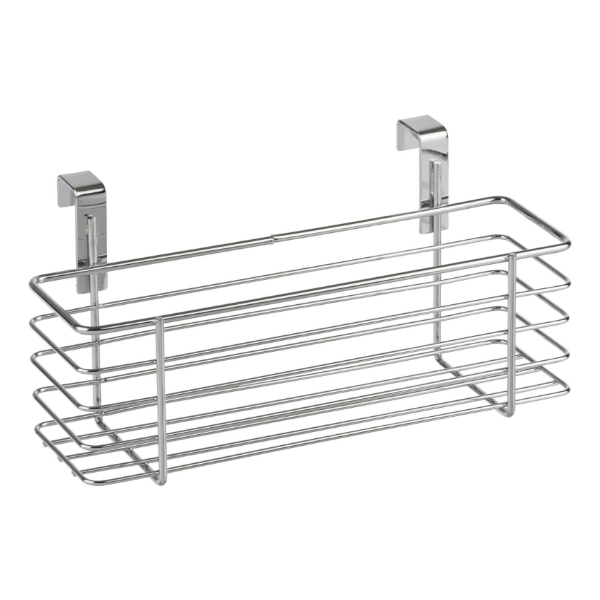 WENKO 2344100 - Panier SLIM 24x11,5 cm chrome brillant/noir
