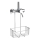 WENKO 23499100 - Étagère de douche MILO 25x36 cm, en acier inoxydable argenté/éléments transparents