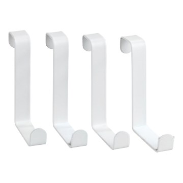 WENKO 23545100-Crochet de porte 7,6x6 cm blanc