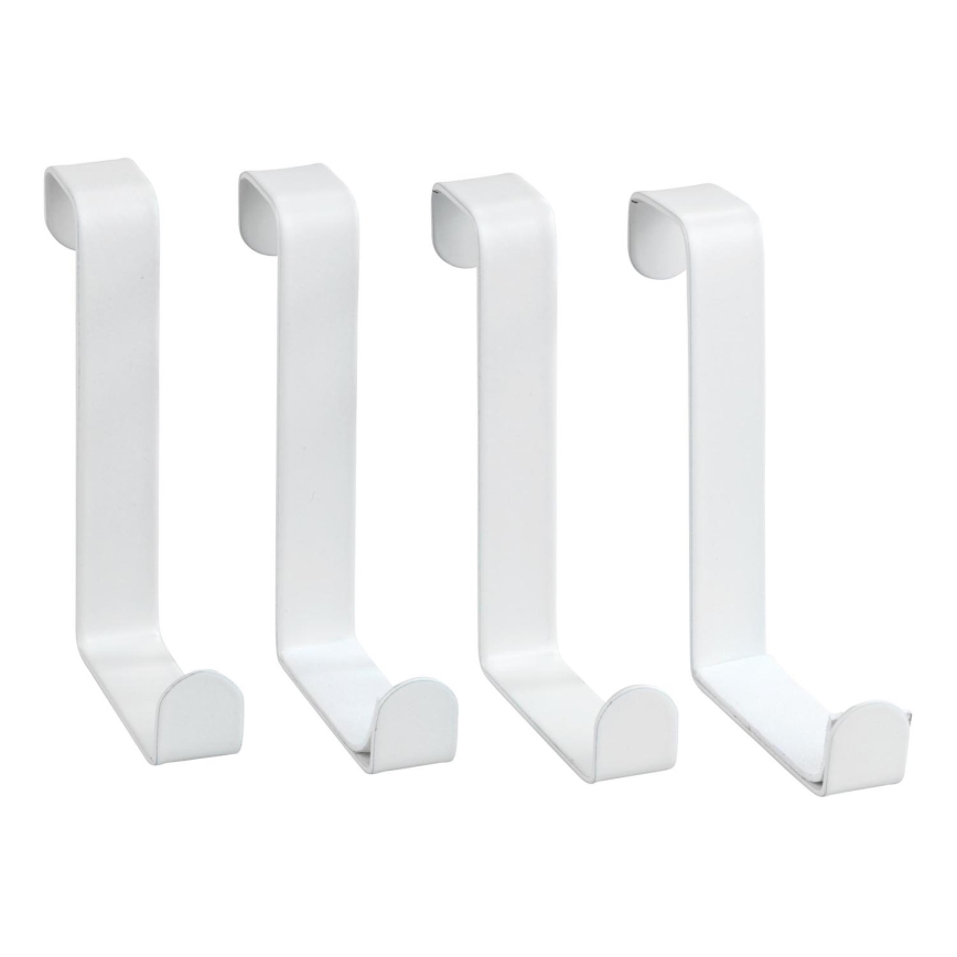 WENKO 23545100-Crochet de porte 7,6x6 cm blanc