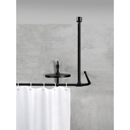 WENKO 23566100 - Support de plafond UNIVERSAL 57 cm noir