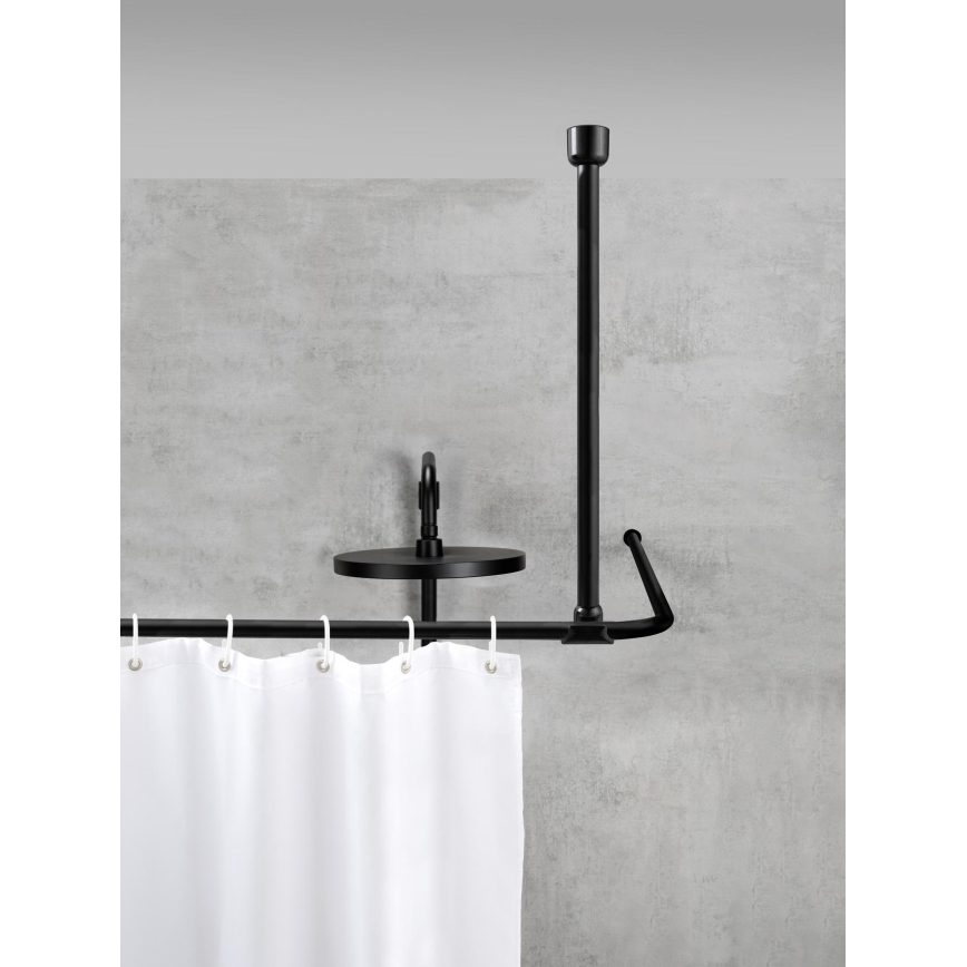 WENKO 23566100 - Support de plafond UNIVERSAL 57 cm noir