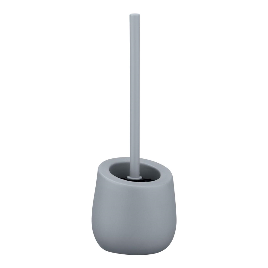 WENKO 23650100 - Brosse WC BADI 13,5x38 cm gris