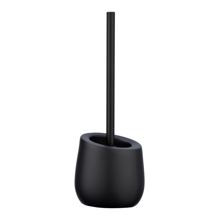 WENKO 23654800 - Brosse WC BADI 13,5x38 cm noire