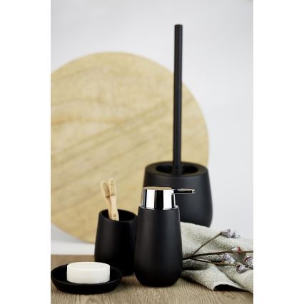 WENKO 23654800 - Brosse WC BADI 13,5x38 cm noire