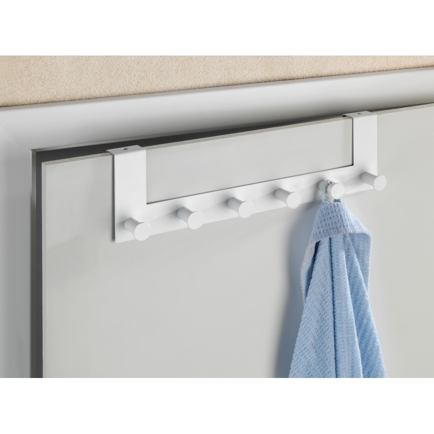 WENKO 23724100-Porte-manteau CELANO 39x11 cm blanc