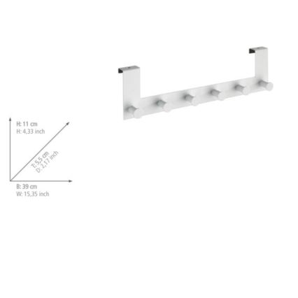 WENKO 23724100-Porte-manteau CELANO 39x11 cm blanc