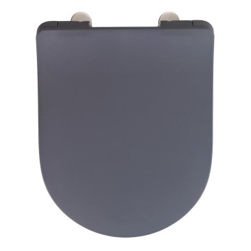 WENKO 23828100-WC abattant WC SEDILO 45,2x36,2 cm gris/argenté
