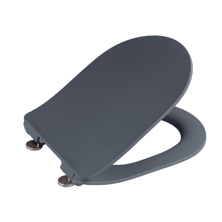 WENKO 23828100-WC abattant WC SEDILO 45,2x36,2 cm gris/argenté