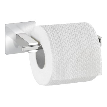 WENKO 23859800 - Distributeur de papier toilette TURBO-LOC QUADRO ED 16,5x6,5 cm en acier inoxydable