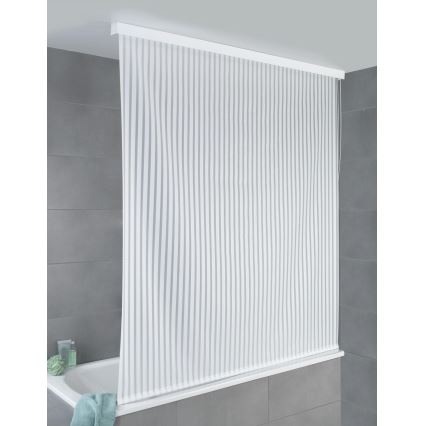 WENKO 23864100 - Store enroulable pour douche 132x240 cm blanc