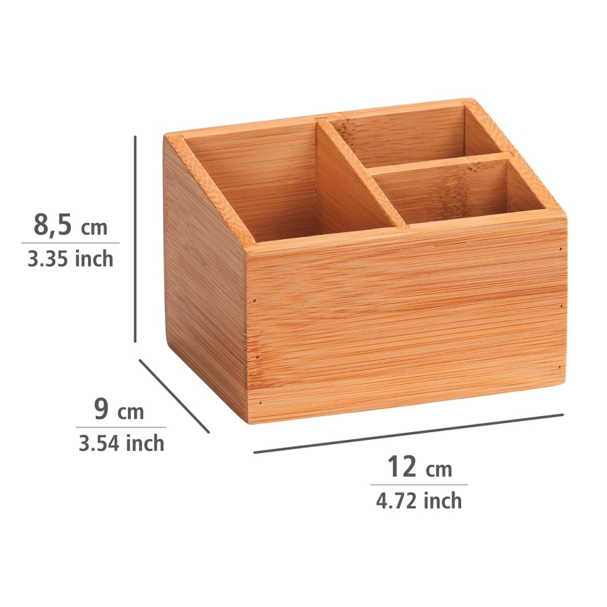 WENKO 23916100 - Organisateur TERRA 12x9 cm marron