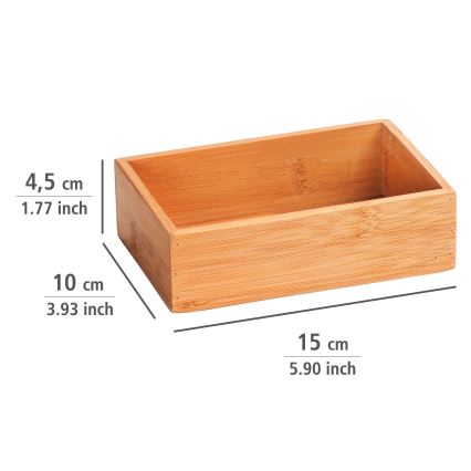 WENKO 23918100 - Plateau TERRA 15 x 10 cm, marron