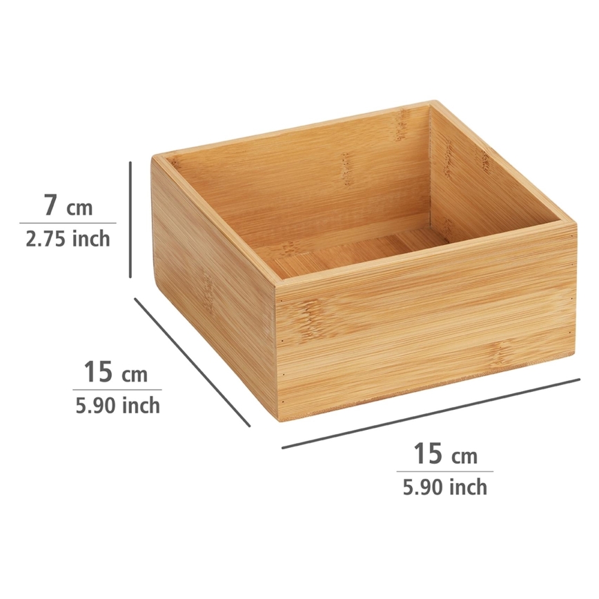 WENKO 23919100 - Plateau TERRA 15 x 7 cm, marron
