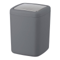 WENKO 23979100 - Poubelle BARCELONA 15 x 20 cm anthracite/chrome brillant