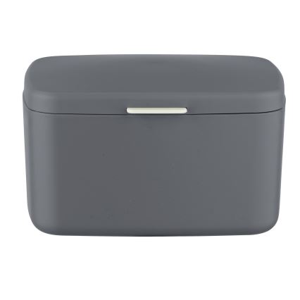 WENKO 23981100 - Box BARCELONA 19,5x16 cm anthracite/chrome brillant