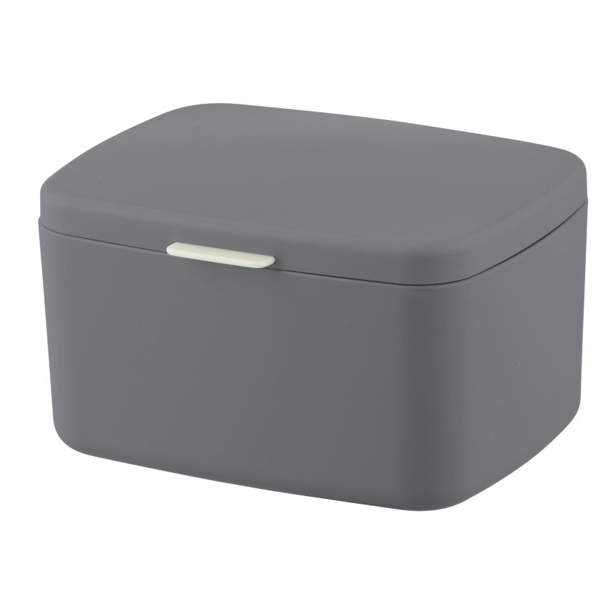 WENKO 23981100 - Box BARCELONA 19,5x16 cm anthracite/chrome brillant