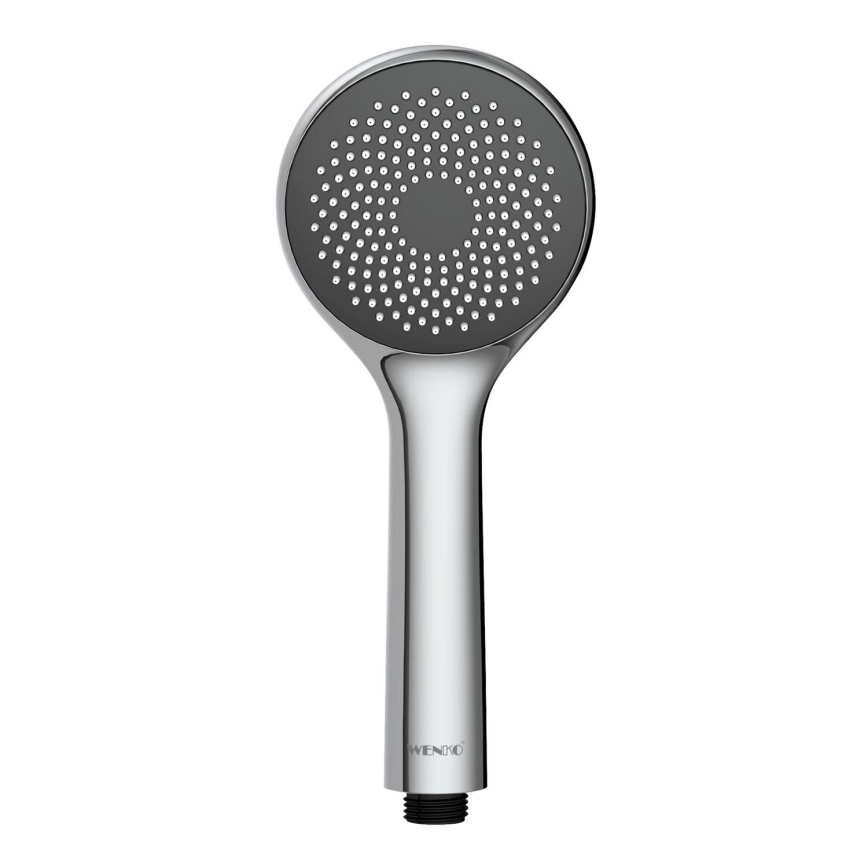 WENKO 23991100 - Tête de douche Système d'économie d'eau 9,5x9,5 cm chrome brillant/gris