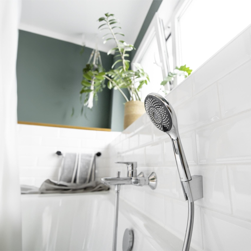 WENKO 23993100 - Tête de douche WATERSAVING SYSTEM 11x11 cm chrome brillant/blanc/gris