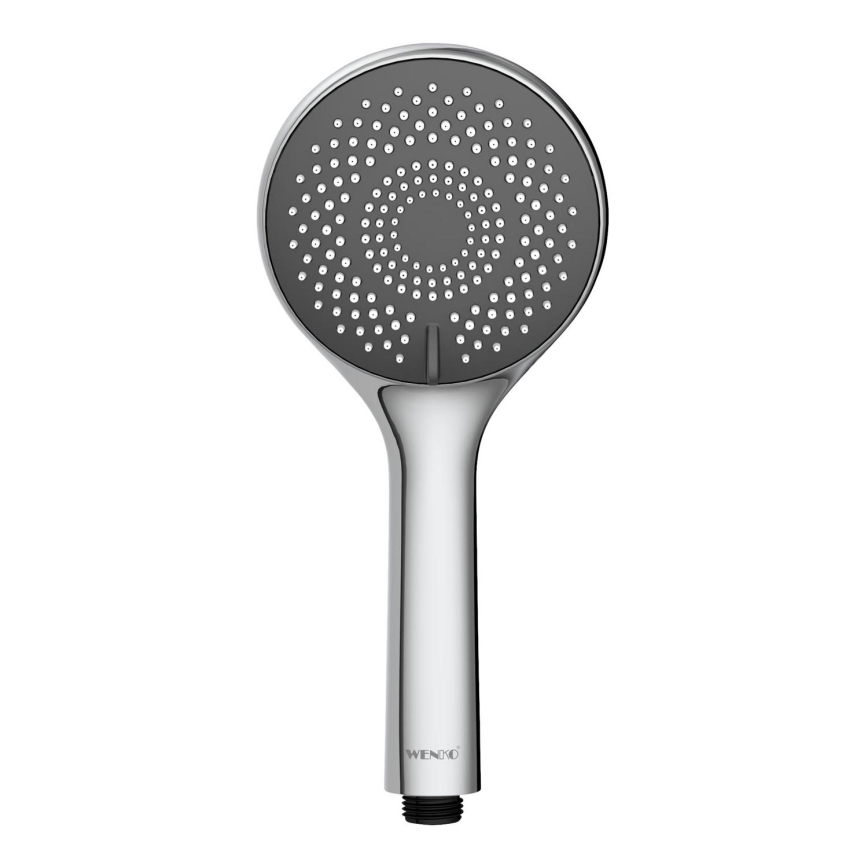 WENKO 23993100 - Tête de douche WATERSAVING SYSTEM 11x11 cm chrome brillant/blanc/gris