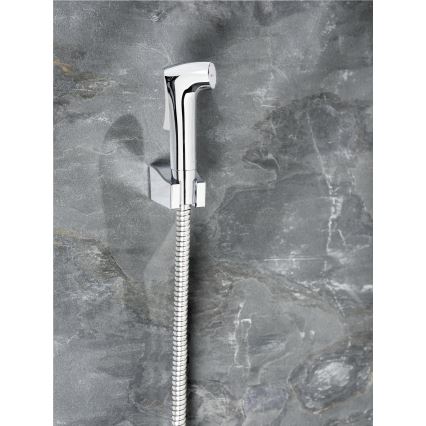WENKO 23999100 - Ensemble pour bidet Système d'économie d'eau 12x7 cm, chromé brillant/argenté