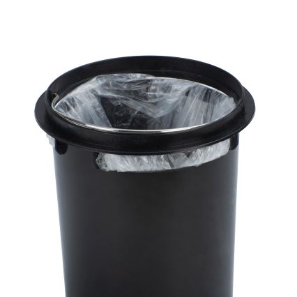 WENKO 24009800 - Poubelle LEMAN 17x25 cm inox/doré/noir