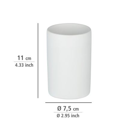 WENKO 24010100 - Gobelet POLARIS 7x11 cm blanc