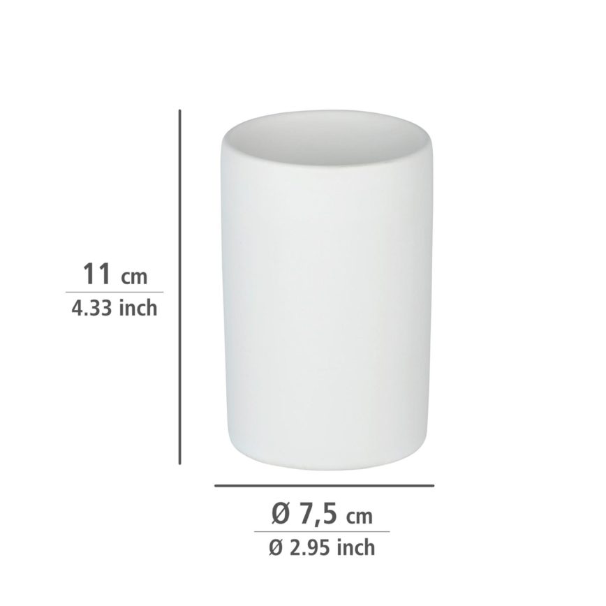 WENKO 24010100 - Gobelet POLARIS 7x11 cm blanc