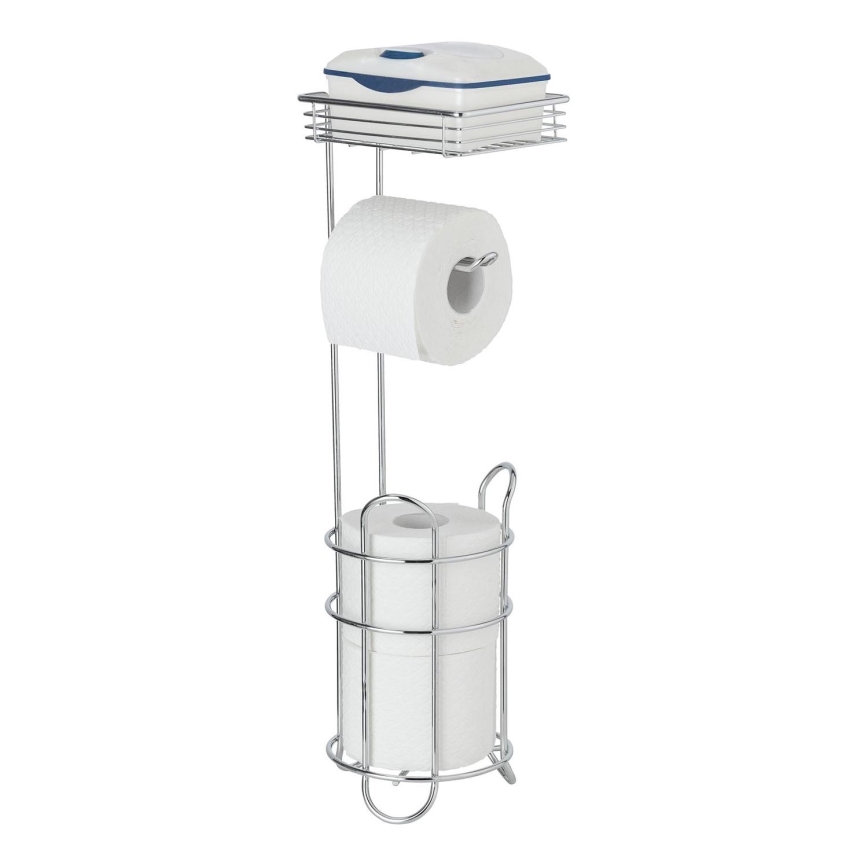 WENKO 24074800 - Distributeur de papier toilette 16x59 cm chromé brillant