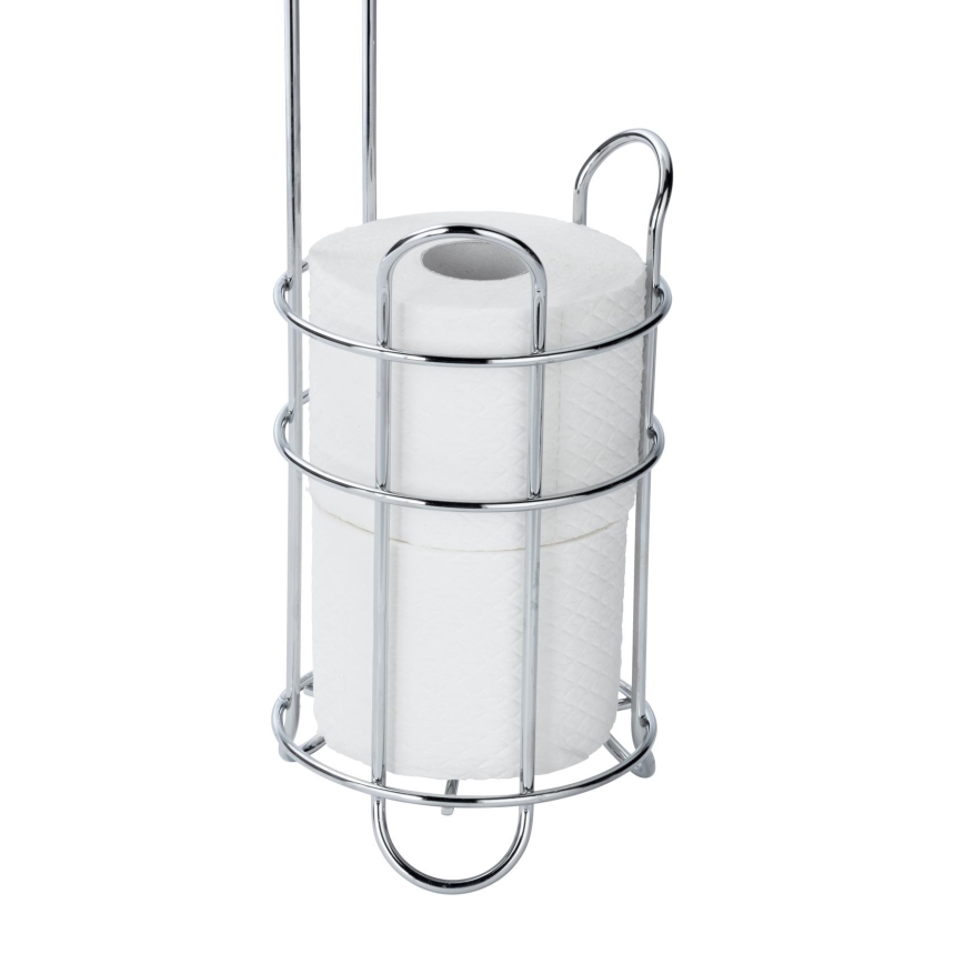 WENKO 24074800 - Distributeur de papier toilette 16x59 cm chromé brillant