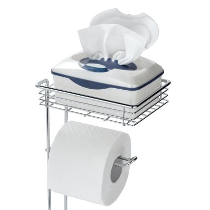 WENKO 24074800 - Distributeur de papier toilette 16x59 cm chromé brillant