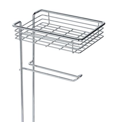 WENKO 24074800 - Distributeur de papier toilette 16x59 cm chromé brillant