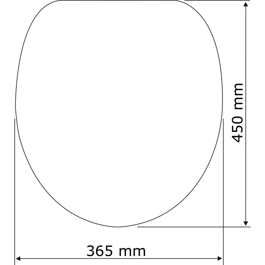 WENKO 24080800 - Abattant WC TAVOLA 36,5 x 45 cm, blanc brillant, chromé