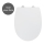 WENKO 24080800-WC abattant WC TAVOLA 36,5 x 45 cm blanc/finition brillante chromée