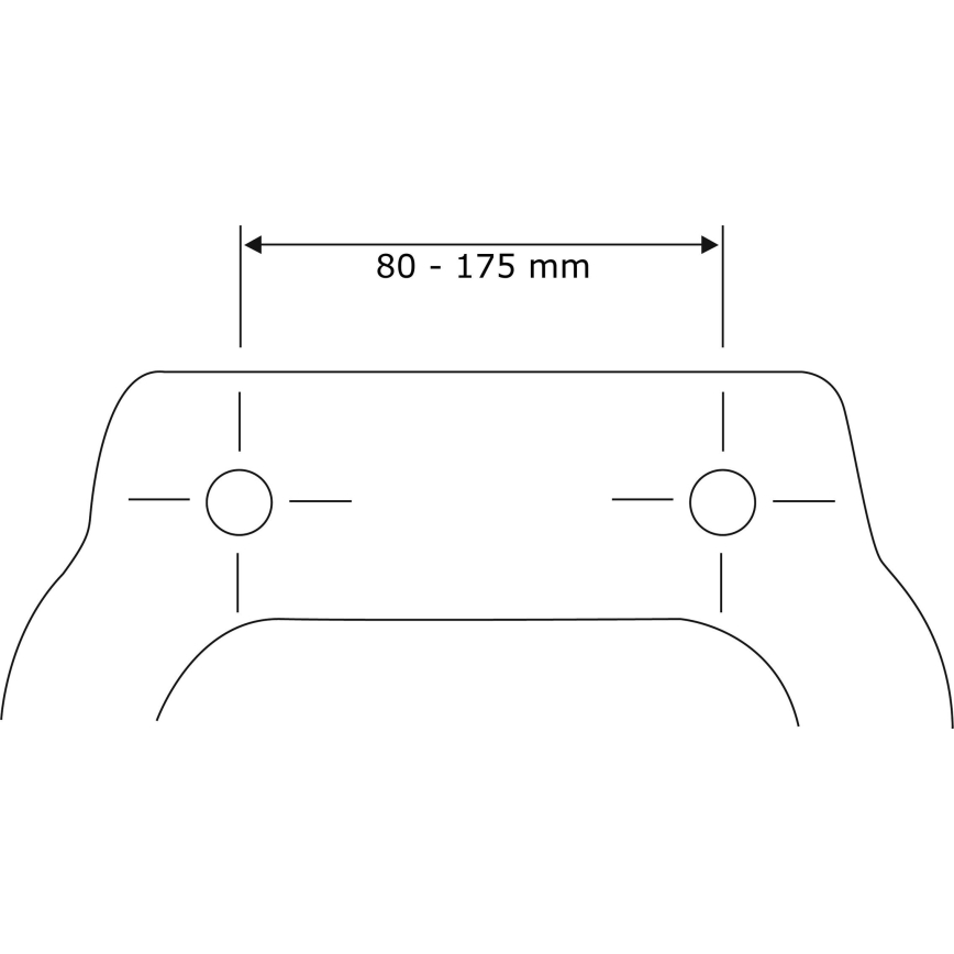 WENKO 24080800-WC abattant WC TAVOLA 36,5 x 45 cm blanc/finition brillante chromée
