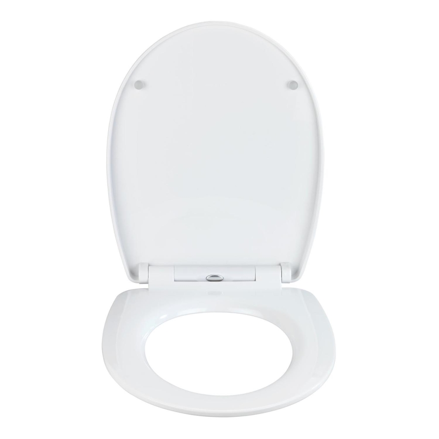 WENKO 24082800-Abattant WC DROPLETS 45x38,8 cm multicolore/chromé brillant