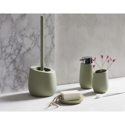 WENKO 24120100 - Brosse WC BADI 13,5x38 cm verte