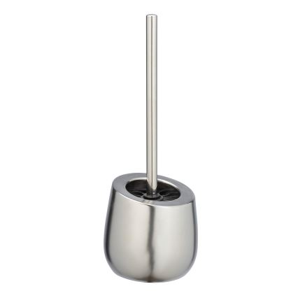 WENKO 24140100 - Brosse WC BADI 13,5x38 cm argentée
