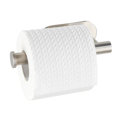 WENKO 24166100 - Support pour papier toilette TURBO-LOC OREA MATT 16x7 cm inox/argenté