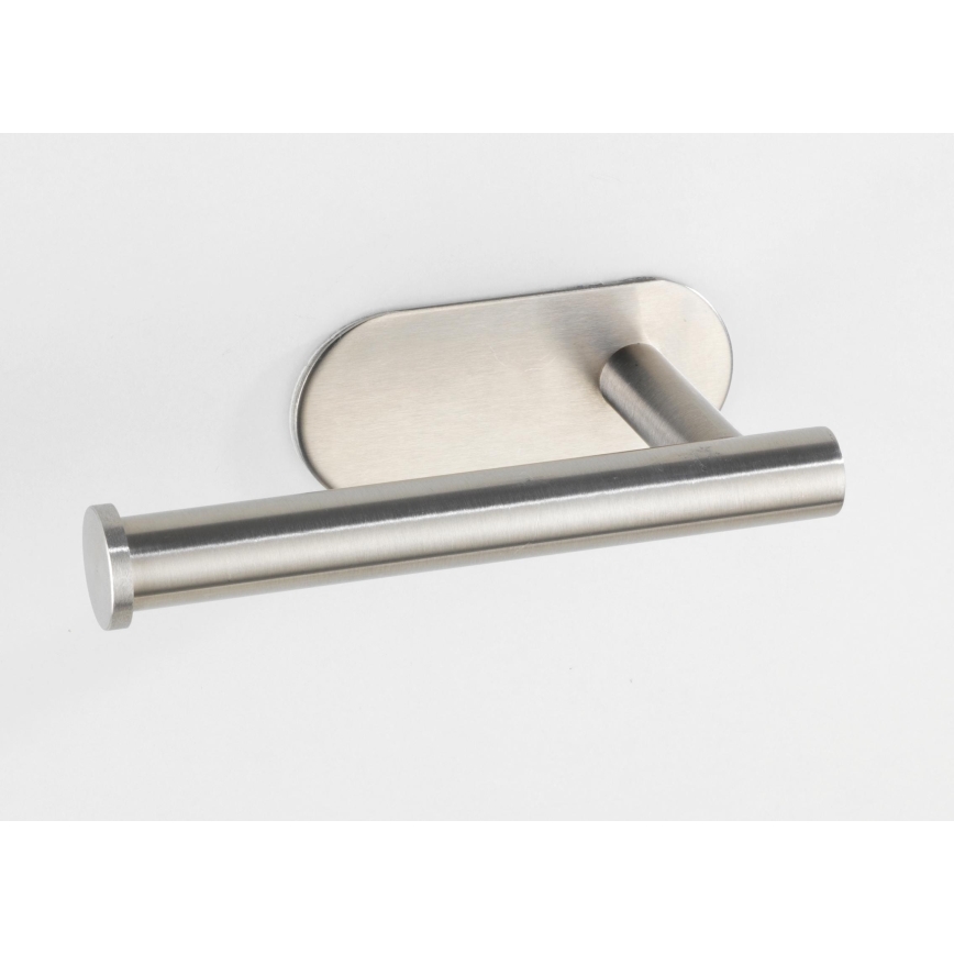 WENKO 24166100 - Support pour papier toilette TURBO-LOC OREA MATT 16x7 cm inox/argenté