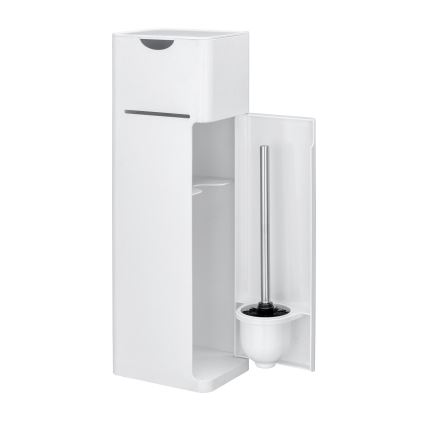 WENKO 24212100 - Brosse WC IMON 20 x 58,5 cm blanche