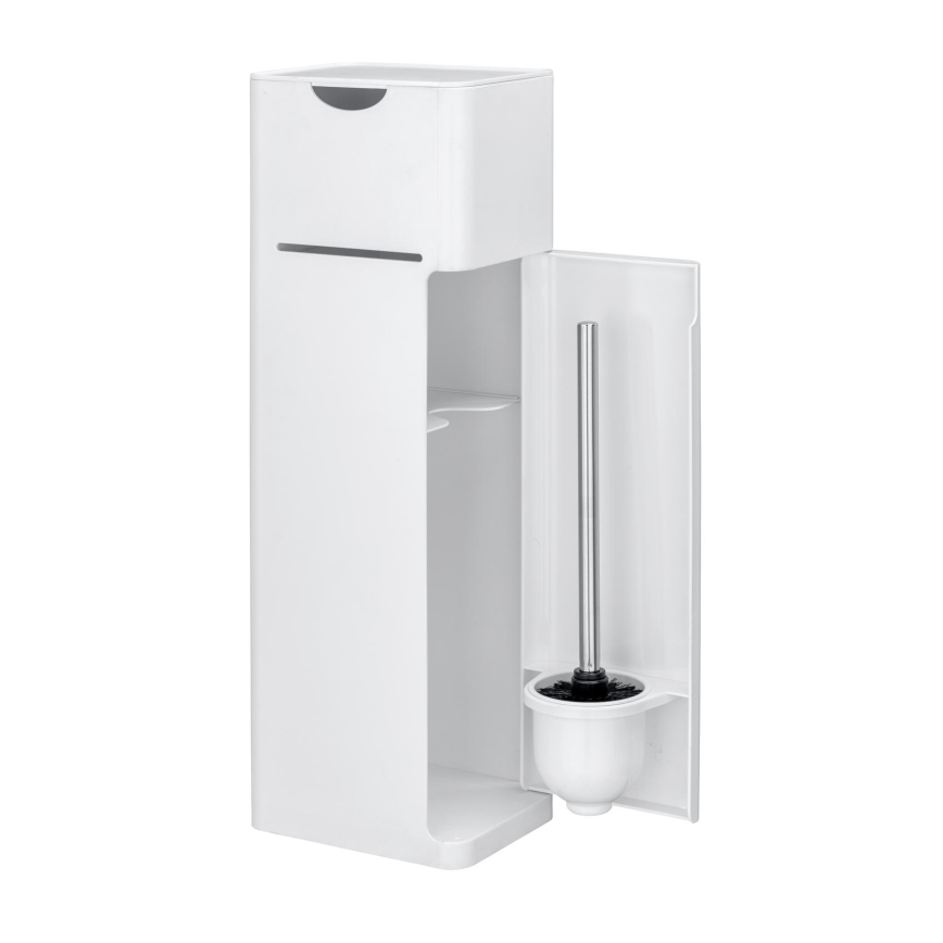 WENKO 24212100 - Brosse WC IMON 20 x 58,5 cm blanche
