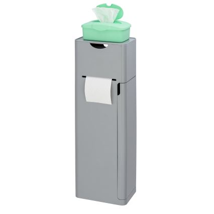 WENKO 24213100 - Brosse WC IMON 20x58,5 cm grise